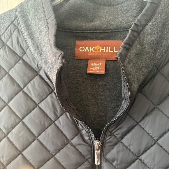 Oak Hill Men’s Black Quilted Vest 3XLT - Picture 3 of 15